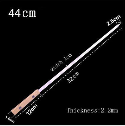 Stainless Steel BBQ Skewers with Wooden Handles, 39-59cm - 44cm