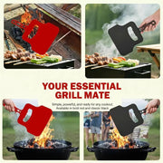 Barbecue Hand-Crank Fan for Charcoal Grills, Camping and Bonfires