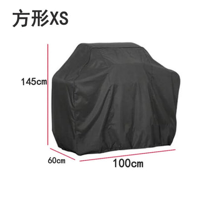 BBQ Grill Cover, 210D Silver Coated Oxford Polyester, Waterproof Outdoor Barbecue Cover, 6 - XS-145x60x100CM