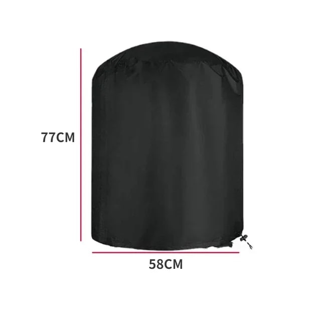BBQ Grill Cover, 210D Silver Coated Oxford Polyester, Waterproof Outdoor Barbecue Cover, 6 - 3XS-77x58CM
