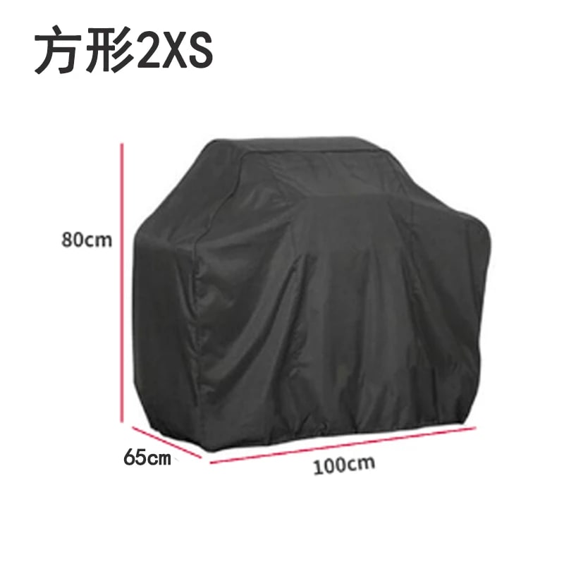 BBQ Grill Cover, 210D Silver Coated Oxford Polyester, Waterproof Outdoor Barbecue Cover, 6 - 2XS-80x65x100CM