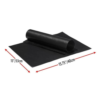 PTFE BBQ Grill Mat 40 x 33cm Reusable Non-Stick Barbecue Cooking Mat, Black