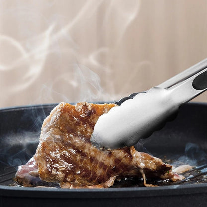 Stainless Steel BBQ Tongs, 20.8-49cm, Scalloped Ends, Multiple Sizes
