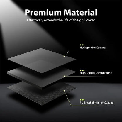 420D Outdoor BBQ Cover, Rainproof Oxford Fabric, 3 Sizes