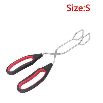 YOCITY BBQ Scissor Tongs, Long-Handle Metal Food Tongs, S/M/L Options - S 1PC