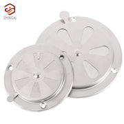 Stainless Steel Adjustable Round Air Vent Grille for BBQs, Smokers and Stoves, 95mm or 125mm