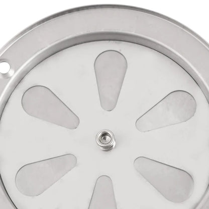 Stainless Steel Adjustable Round Air Vent Grille for BBQs, Smokers and Stoves, 95mm or 125mm