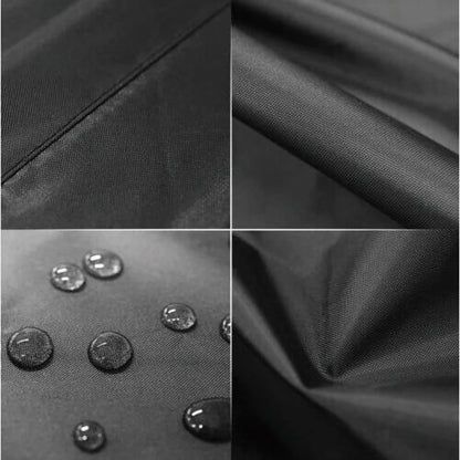Black Waterproofed Fabric BBQ Grill Cover, 82 x 66 x 101 cm or 89 x 64 x 112 cm