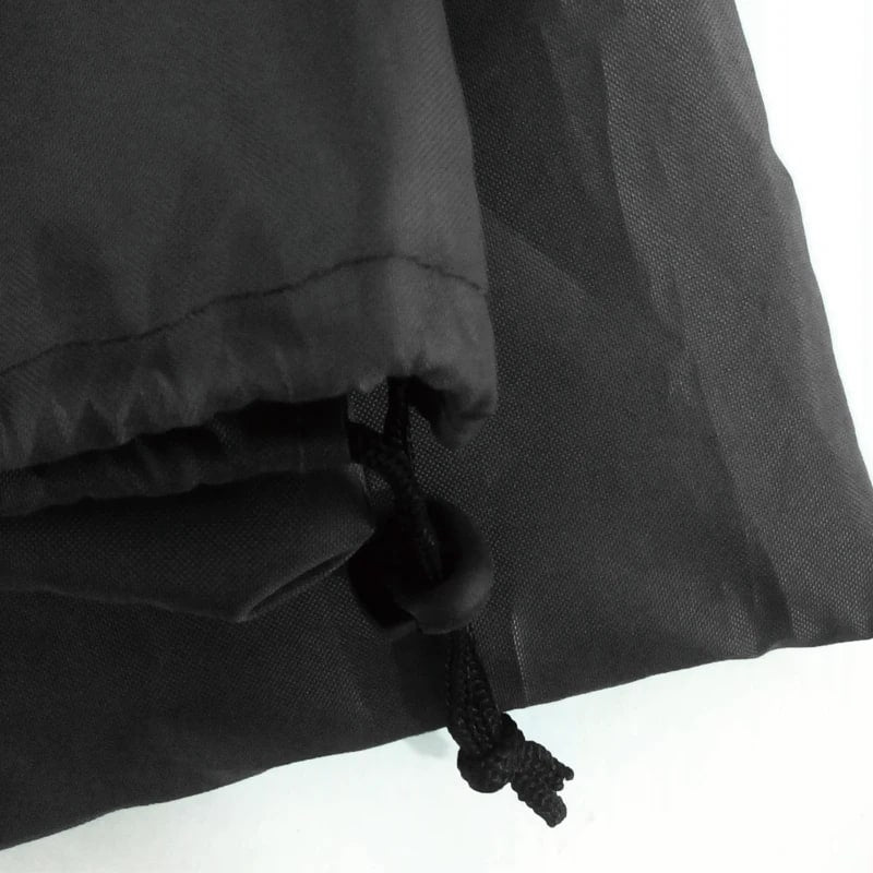 Black Waterproofed Fabric BBQ Grill Cover, 82 x 66 x 101 cm or 89 x 64 x 112 cm