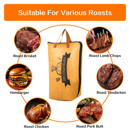 Reusable Insulated BBQ Meat Resting Bag with Aluminium Foil Lining, 14.9in or 21in