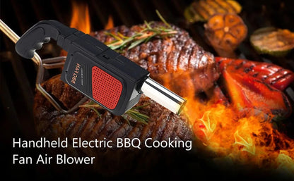 Electric BBQ Fire Blower, Handheld Charcoal Starter Fan, 26.5cm, 4 AA