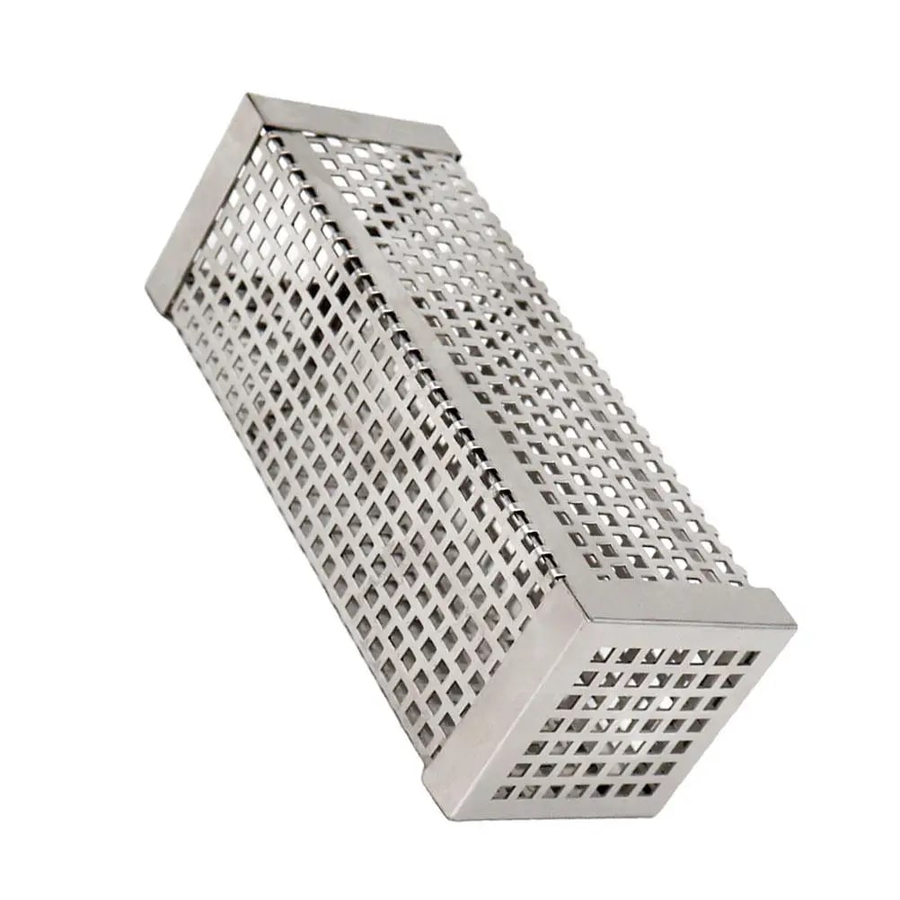 6 Inch Steel Square Pellet Smoker Tube for Gas, Charcoal and Pellet Grills
