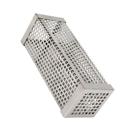 6 Inch Steel Square Pellet Smoker Tube for Gas, Charcoal and Pellet Grills