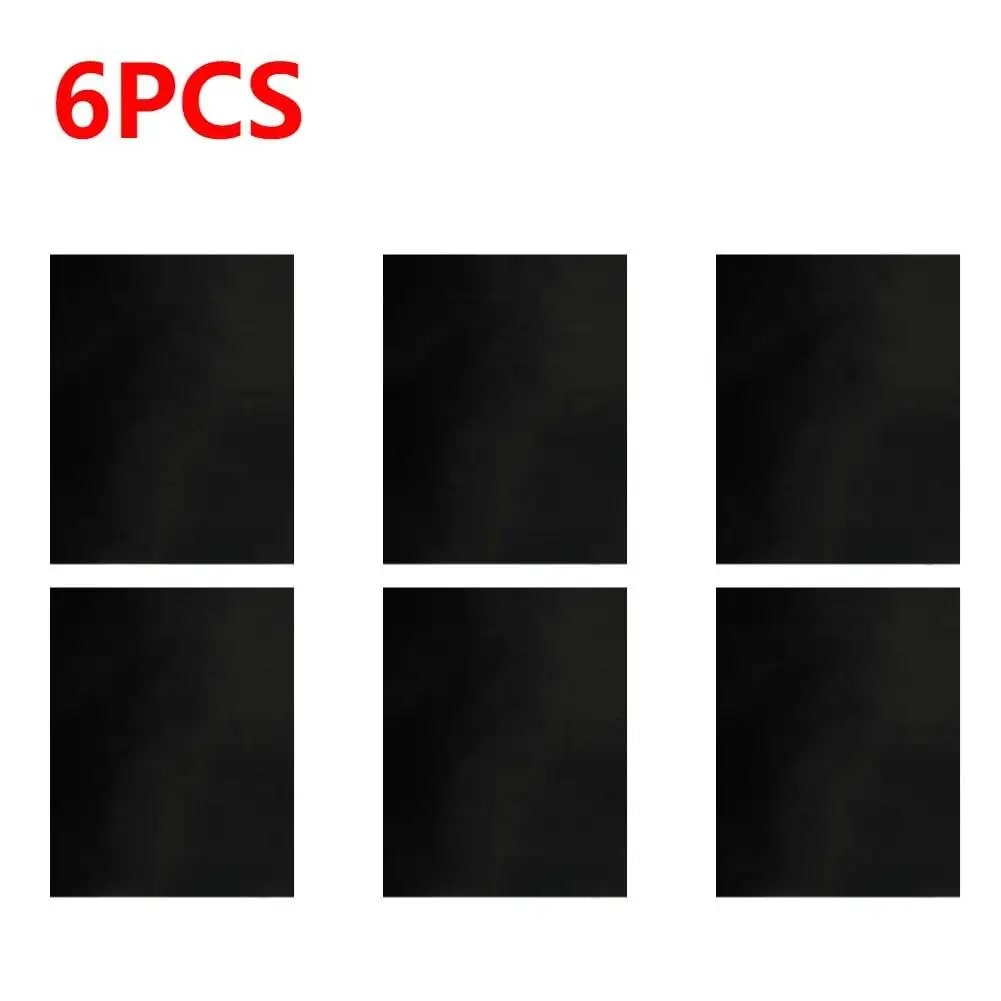Reusable Non-Stick BBQ Grill Mats, Rubber, 0.2mm, 33x40cm or 40x50cm - 40x50cm / 6pcs