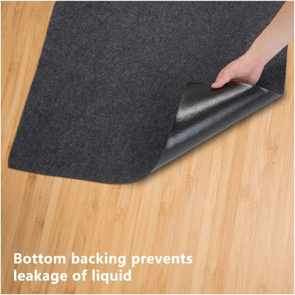Rubber BBQ Fireproof Mat, Dark Grey, 2mm, Multiple Sizes