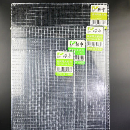 Metal BBQ Mesh Grilling Basket and Grill Mat, Non-Stick, 4 Sizes