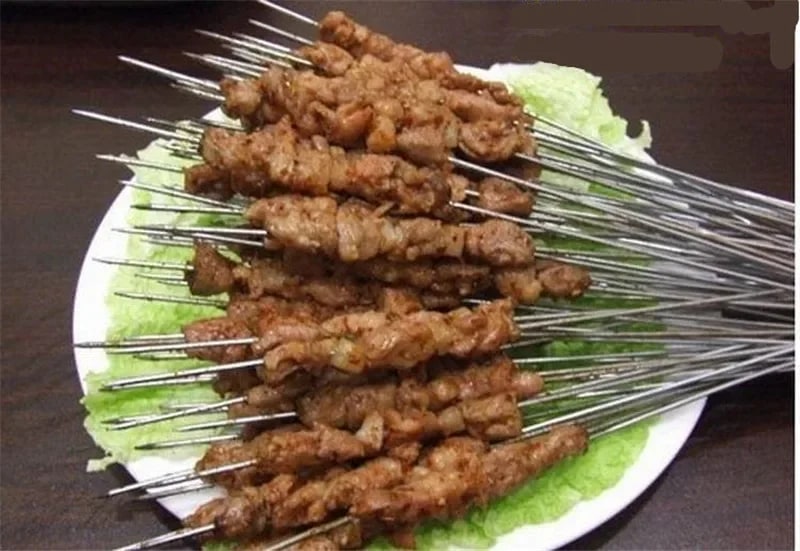 Stainless Steel BBQ Skewers, Pointed 30cm or 35cm, 10 Pack