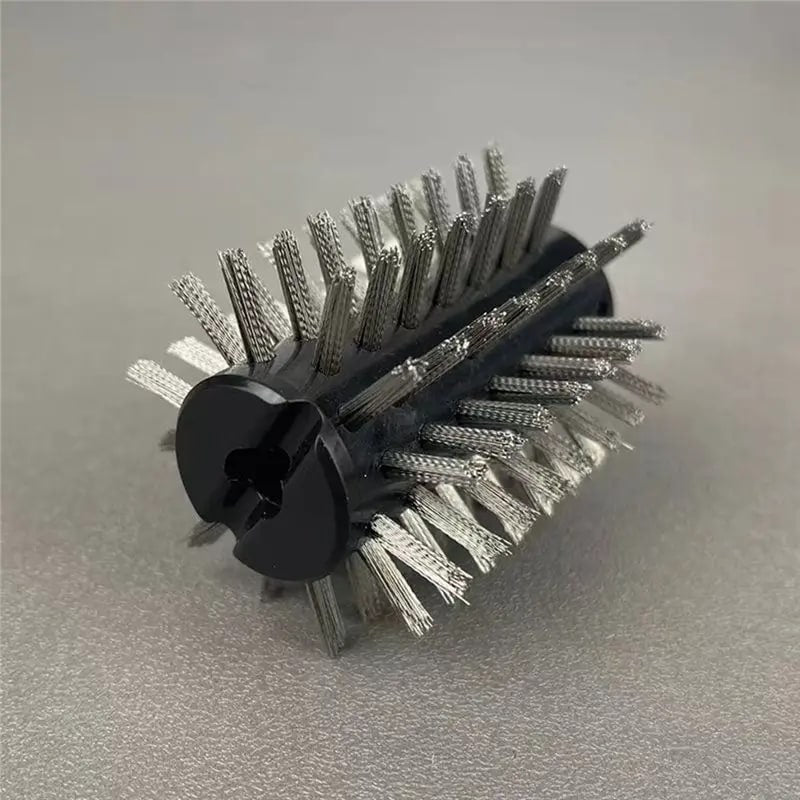 Rechargeable Electric BBQ Grill Brush with Rotating Stainless Steel Brush Head