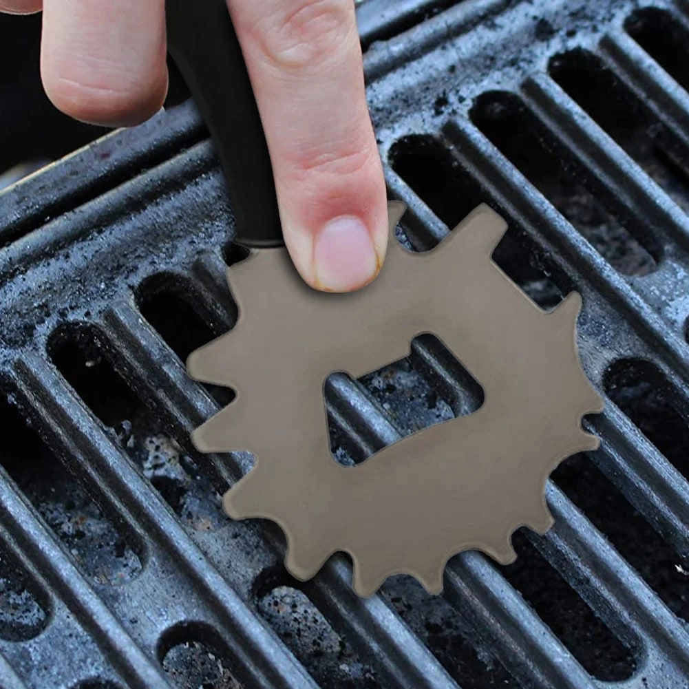 Aluminium Alloy BBQ Grill Scraper 17 x 6.5cm with Bottle Opener