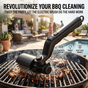 Electric BBQ Cleaning Brush with Rotating Stainless Steel Bristles, 2600mAh or 4000mAh