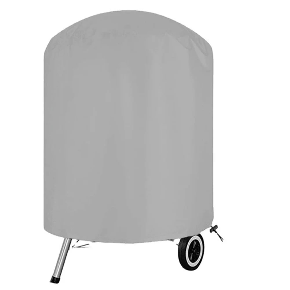 Water-Resistant BBQ Cover 70 x 70cm for Vertical Smokers and Bucket Barbecues - Silver