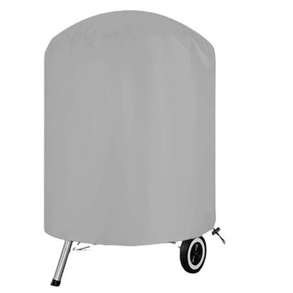 Water-Resistant BBQ Cover 70 x 70cm for Vertical Smokers and Bucket Barbecues - Silver