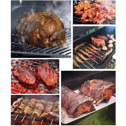 Stainless Steel Smoker Box for Gas and Charcoal BBQ Grills, 22 x 9.5 x 4.5 cm