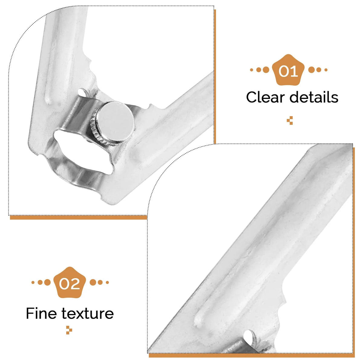 Stainless Steel Rotisserie Spit Forks, 2-Piece BBQ Meat Fork Set