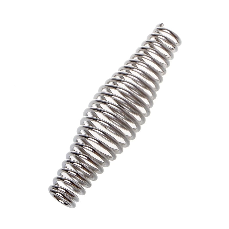 Stainless Steel BBQ Spring Handle 11cm Silver, 17mm End Diameter