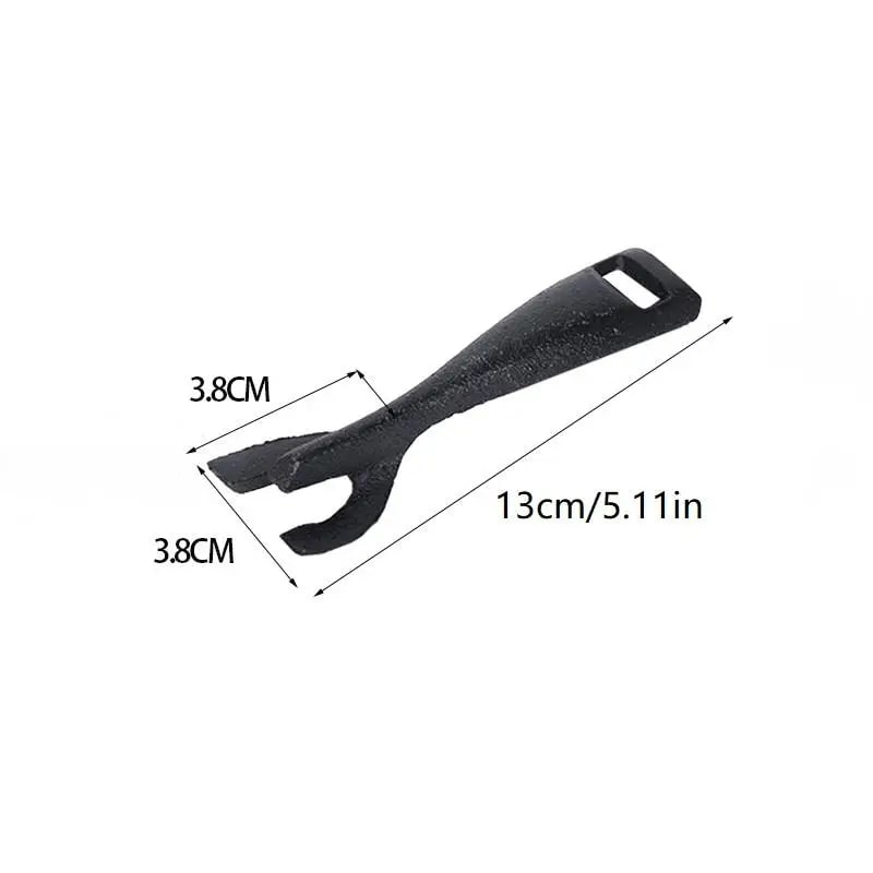 Cast Iron BBQ Plate Clip, 13cm Cookware Clamp for Grilling, Ovens and Campfire Cooking
