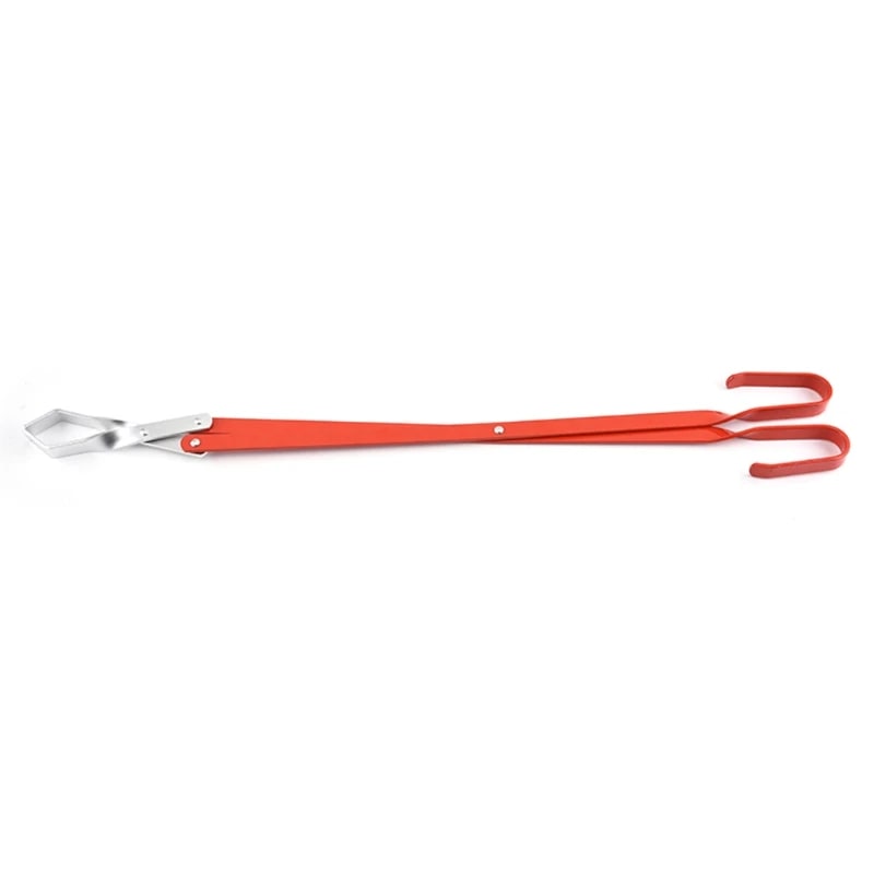 Fire Tongs for Logs, Charcoal and Fire Pits, Stainless Steel Finish, 38.8-63.5cm