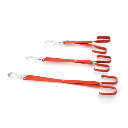 Fire Tongs for Logs, Charcoal and Fire Pits, Stainless Steel Finish, 38.8-63.5cm