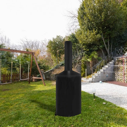 Pizza Oven Cover, Black Waterproof 190T Oxford Cloth, 170 x 65 x 55 cm