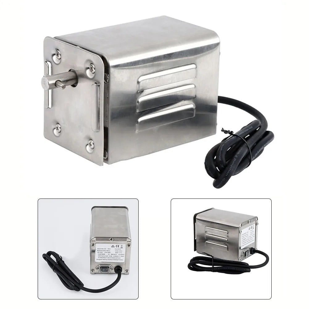BBQ Rotisserie Motor 304 Stainless Steel Silver 14 x 9 x 10cm - UK