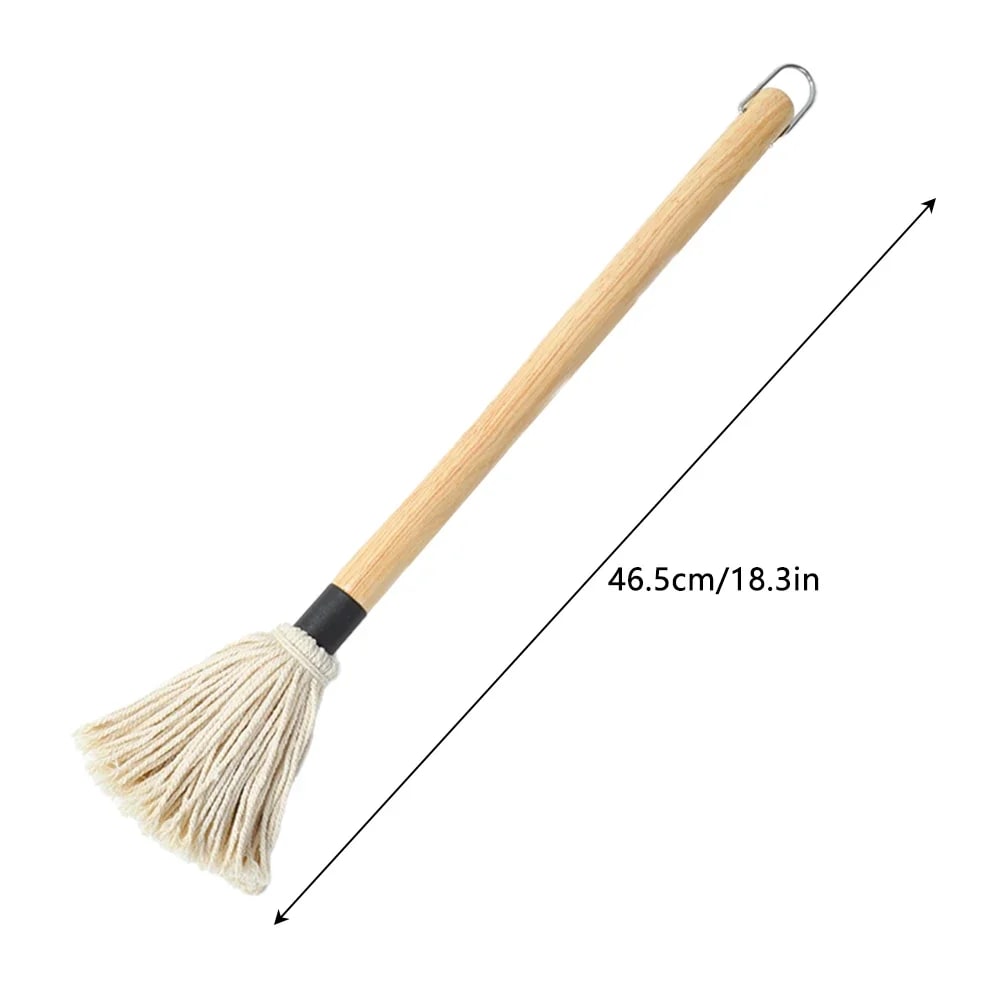 BBQ Basting Brush, PP, Cotton Sand and Oak, 28.5cm - WHITE