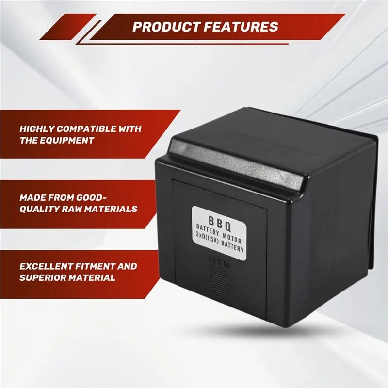 3V Battery-Powered BBQ Rotisserie Motor, CW/CCW, 8 x 8mm Port, FD605A