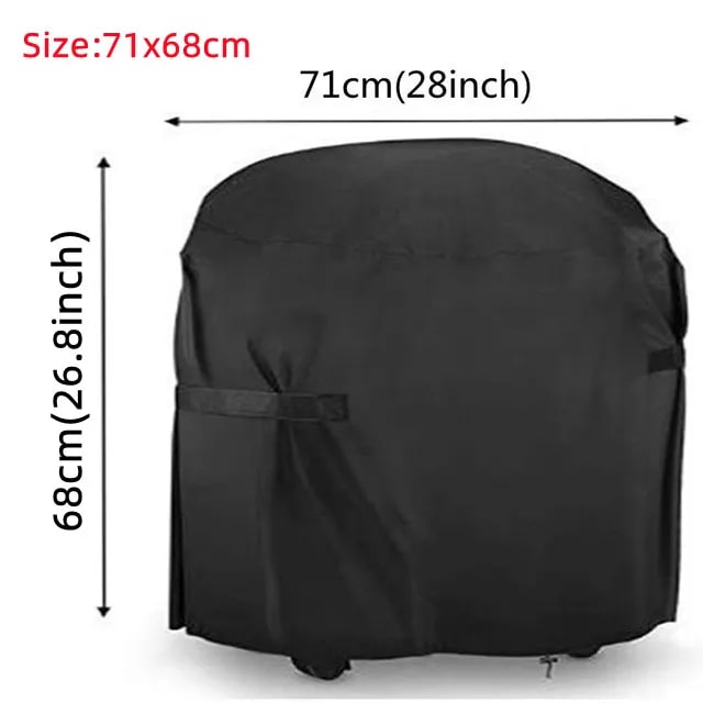 420D Oxford PU BBQ Grill Cover, Waterproof Dustproof Anti-UV, Multiple Sizes - 420D 71X68CM