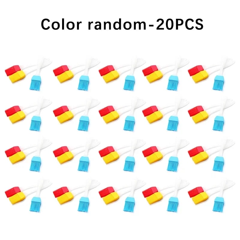 Cuttable BBQ Grill Mesh Mat Liner, Round or Rectangular - Color random-20PCS