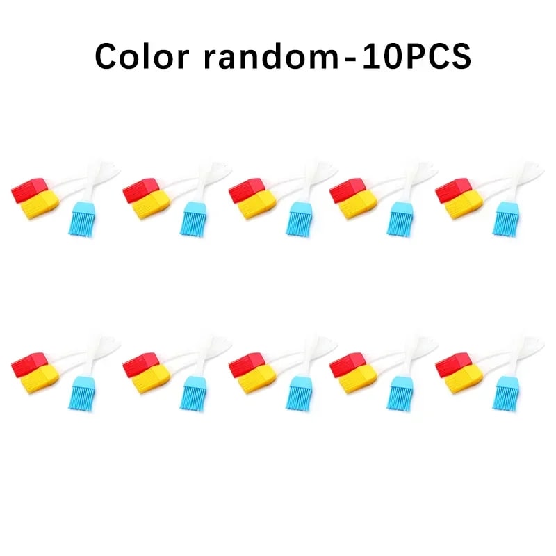 Cuttable BBQ Grill Mesh Mat Liner, Round or Rectangular - Color random-10PCS