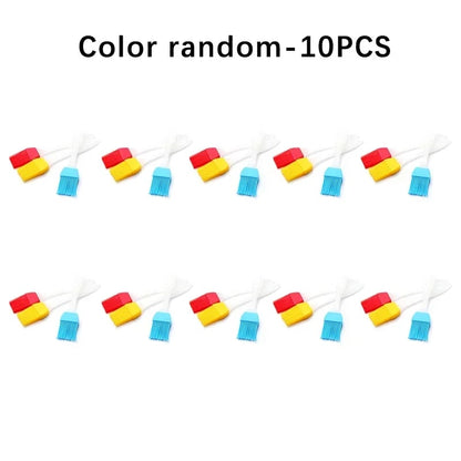Cuttable BBQ Grill Mesh Mat Liner, Round or Rectangular - Color random-10PCS