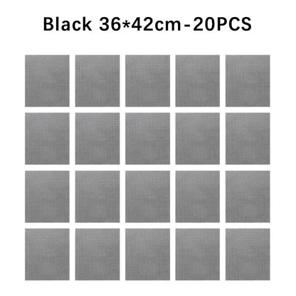 Cuttable BBQ Grill Mesh Mat Liner, Round or Rectangular - Quadrate A-20PCS