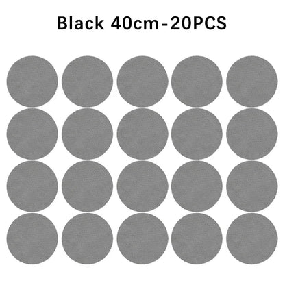 Cuttable BBQ Grill Mesh Mat Liner, Round or Rectangular - Round A-20PCS