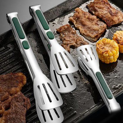 304 Stainless Steel Food Tongs for BBQ, Grilling and Kitchen Use, S/M/L