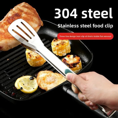 304 Stainless Steel Food Tongs for BBQ, Grilling and Kitchen Use, S/M/L