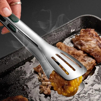 304 Stainless Steel Food Tongs for BBQ, Grilling and Kitchen Use, S/M/L