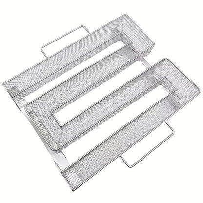 buyyes Cold Smoke Generator M Metal BBQ Smoker, Silver, 4.5cm - C