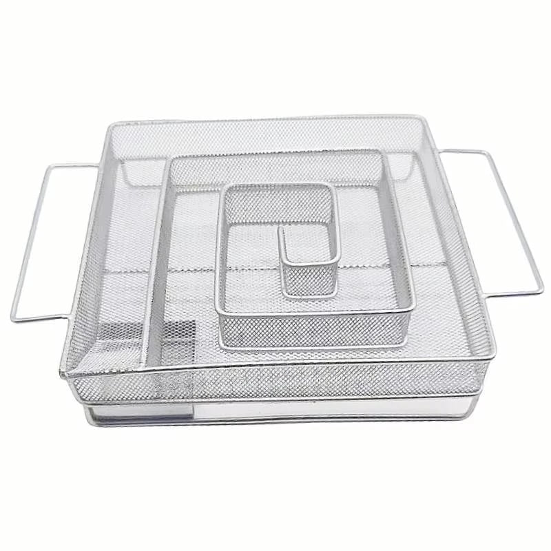 buyyes Cold Smoke Generator M Metal BBQ Smoker, Silver, 4.5cm - D