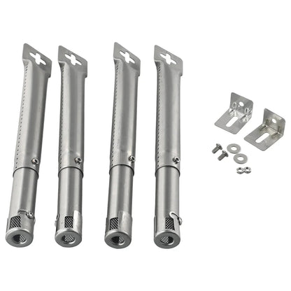 Adjustable Stainless Steel BBQ Tube Burners 30-45cm, 25.4mm, 4 Pack