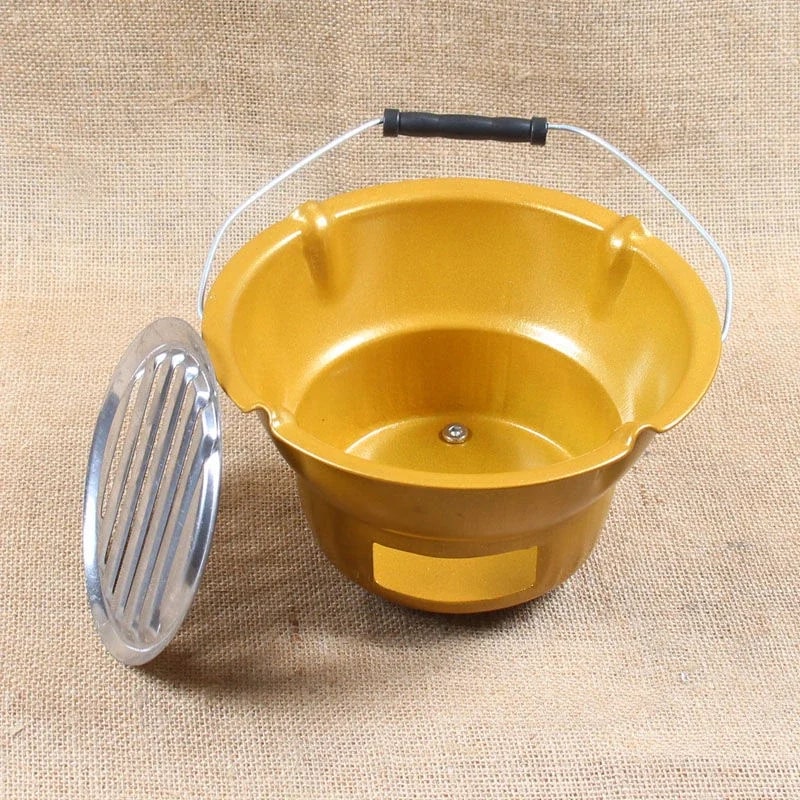 Mini Charcoal BBQ Grill, Iron Japanese-Style Outdoor Stove, 20cm