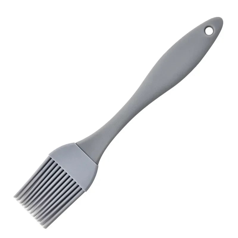 Rubber BBQ Basting Brush for Sauces, Marinades and Baking, 4 Colours - Grey